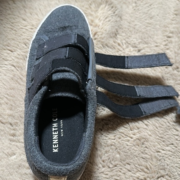 Kenneth Cole New York Kingvel Low Top Velcro Gray Fabric Casual Sneakers Size 5M - Picture 6 of 7